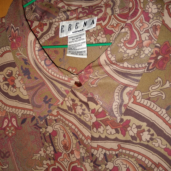 Button down blouse set - Picture 2 of 8